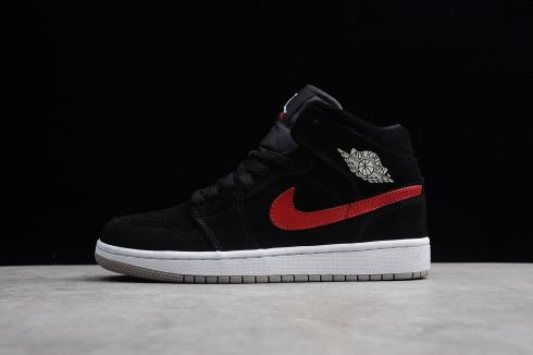 black nike with red swoosh