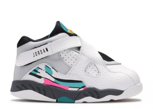 Air Jordan 8 Retro Td South Beach Turbo White Green 305360-113