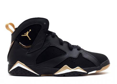 Air Jordan 7 Retro Ps Golden Moments Sail Black Gold Metallic 304773-030