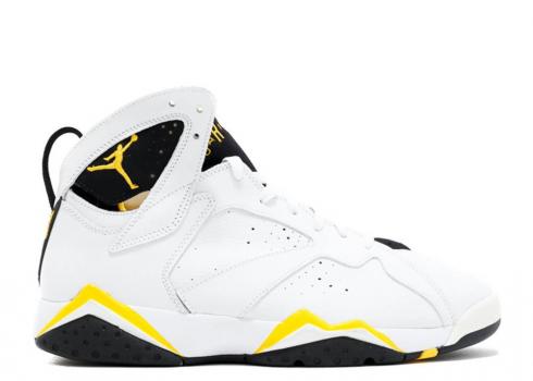 Air Jordan Womens 7 Retro White Varsity Maize Black 313358-172