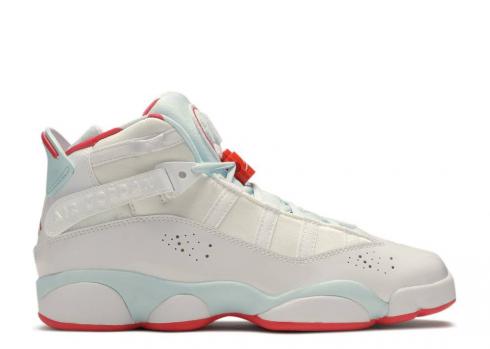 Air Jordan 6 Rings Gs Topaz Mist White Ember Glow 323399-104