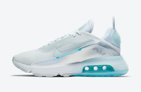 Nike Air Max 2090 White Pure Platinum Lagoon Pulse Glacier Blue DH3854-100