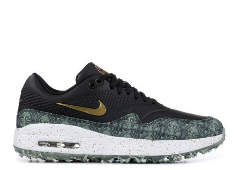 Nike Air Max 1 Golf Nrg Payday Gold Metallic Summit Black Green White Vapor BQ4804-001