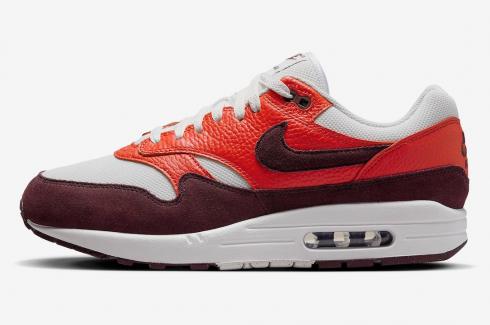 Nike Air Max 1 Summit White Burgundy Crush Picante Red FN6952-102