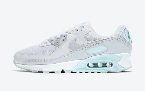 nike air max light blue and white