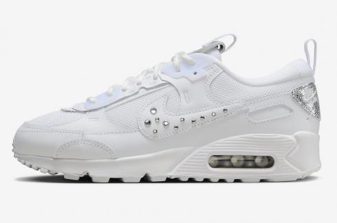 Nike Air Max 90 White Metallic Silver Chrome Platinum Tint FQ8888-100