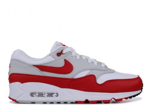 Nike W Air Max 90 1 White University Red Grey Neutral Black AQ1273-100