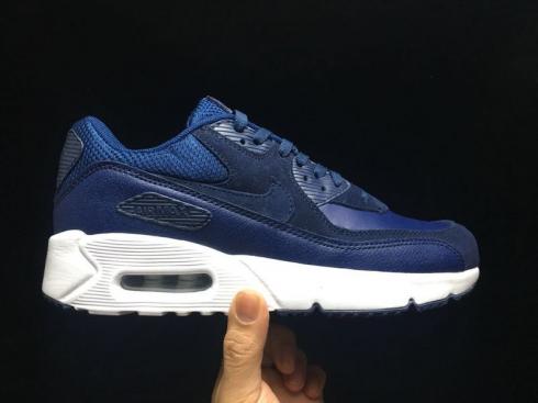 nike air max 90 white and navy blue