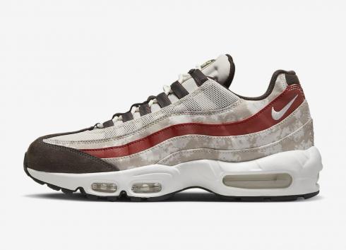 Nike Air Max 95 Social FC Light Bone Khaki Dune Red Velvet Brown DQ9016-001