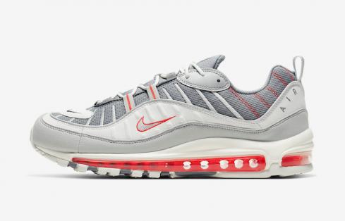 Nike Air Max 98 Grey Sail Habanero Red CJ0592-001