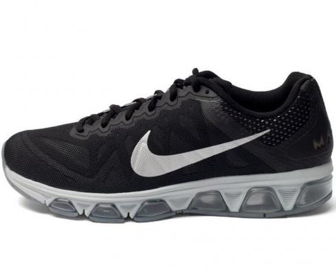 Nike Air Max Tailwind 7 Black Metallic Silver Pure Platinum Mens Running Shoes 683632-001