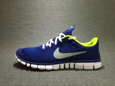 Nike Womens Free 3.02 Blue White Green Running Shoes 345474-203