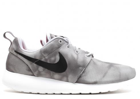 Roshe Run Print Black Dark Wolf Grey Wehite 655206-001