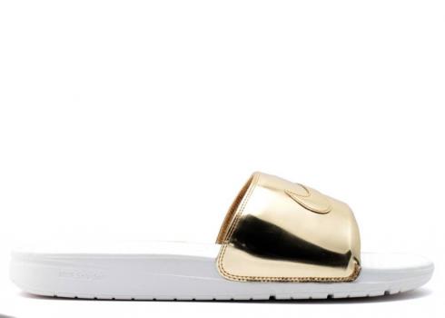 Nike Benassi Solarsoft Slide Sp Liquid Gold Sail Metallic 696116-770