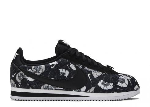 Nike Womens Classic Cortez Lx Black Floral White AV1338-001