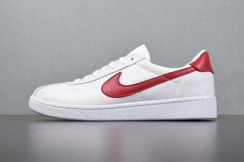 nike white shoes with red logo