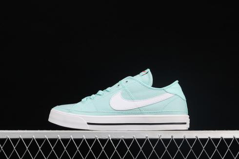 Nike Court Legacy Canvas White Green Black Shoes CZ2094-300