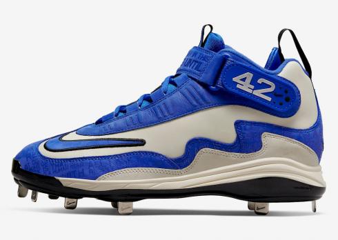 Nike Griffey 1 Cleat Jackie Robinson Day Coconut Milk Black Metallic Silver Racer Blue DC9980-100