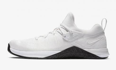 Nike Metcon Flyknit 3 White Platinum Tint Black AQ8022-100