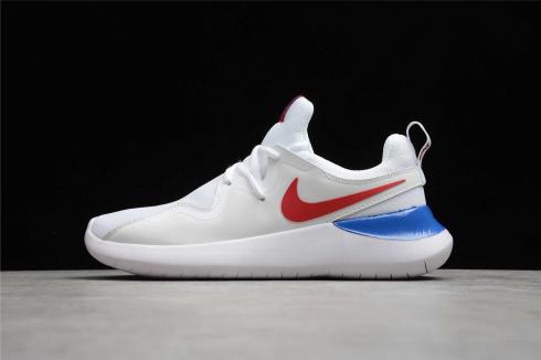 Nike Tessen White Red Blue Running Shoes AA2072-003