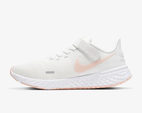 Nike Womens Revolution 5 FlyEase Summit White Fire Pink Washed Coral BQ3212-103