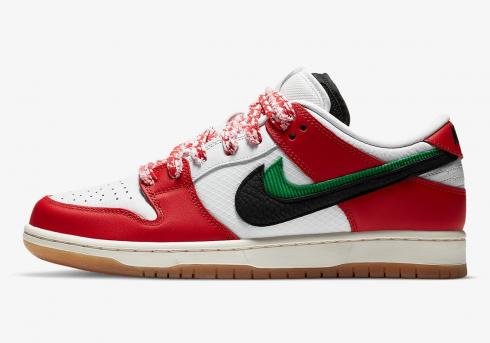 Frame Skate x Nike SB Dunk Low Habibi Chile Red White Lucky Green Black CT2550-600