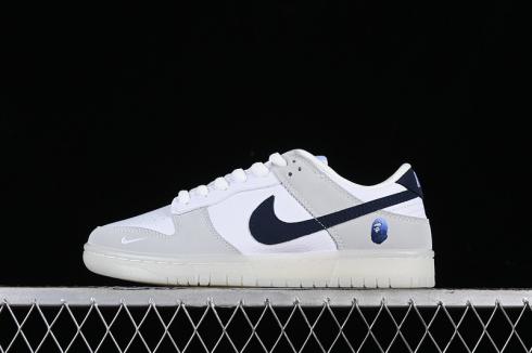 Nike SB Dunk Low BAPE White Grey Black JH8039-933