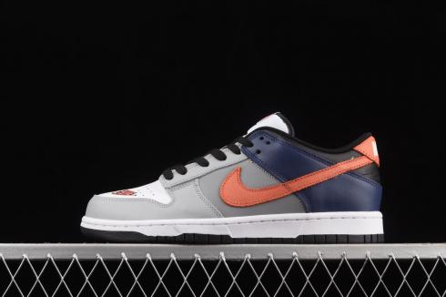 Nike SB Dunk Low EKIN White Neutral Grey Medium Grey Orange Trance DC7454-100