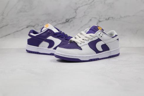 Nike SB Dunk Low Flip The Old School White Varsity Purple Black DJ4636-100