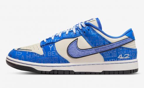 Nike SB Dunk Low Jackie Robinson Racer Blue Coconut DV2122-400