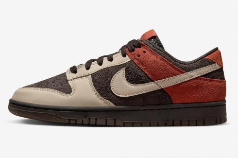 Nike SB Dunk Low Red Panda Velvet Brown Sandrift Rugged Orange FV0395-200