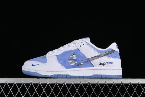 Supreme x Nike SB Dunk Low White Royal Blue JH8039-936