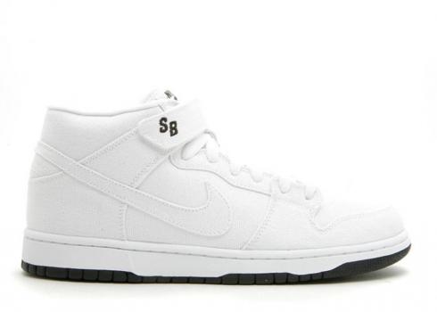 Nike SB Dunk Mid Pro White Black 314383-111