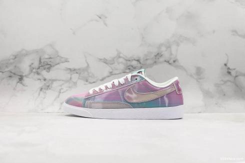 Nike SB Blazer Low PRM White Blue Purple Shoes AV9374-810