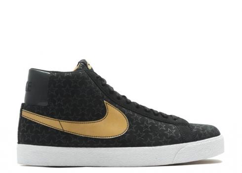 Nike Blazer Premium Sb Trickstar Black Gold Metallic 314070-071