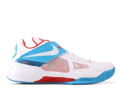 N7 Nike Zoom Kd 4 N7 Challenge Red White Dark Trqs 519567-146