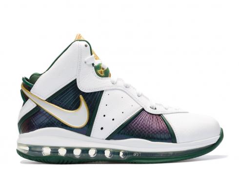 Lebron 8 Svsm Home Pe White Vegas Green Forest Gold H010MNBSKT186243118