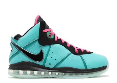 Nike Zoom Lebron 8 Retro South Beach 2021 Pink Flash Black Green Filament CZ0328-400