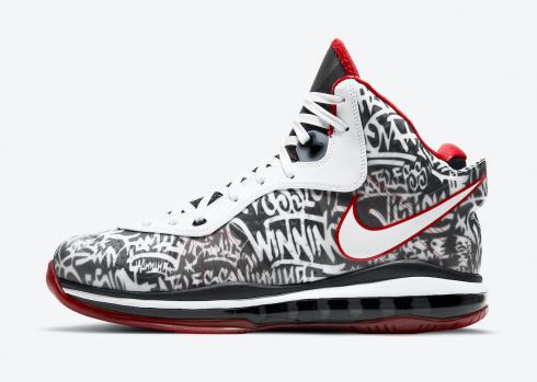 Nike Zoom LeBron 8 Graffiti Black Team Red White Shoes DD8306-001