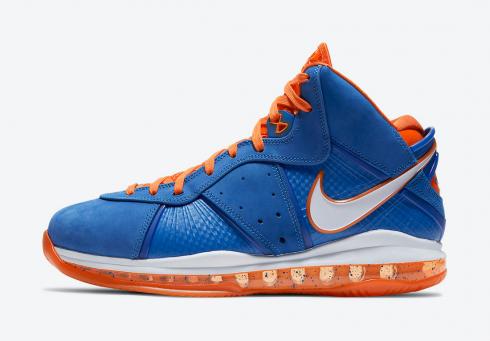 Nike Zoom LeBron 8 Hardwood Classic Varsity Royal Orange Blaze Total Orange CV1750-400