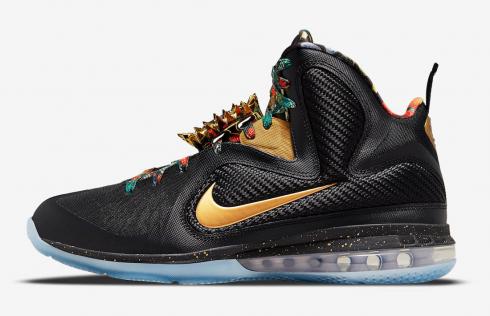 Nike Zoom LeBron 9 Watch the Throne Black Metallic Gold DO9353-001