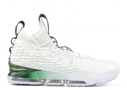 green and white lebrons