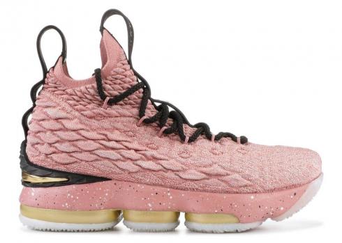 Nike Lebron Xv Lmtd Gs Hollywood Edition Pink Black Gold Rust Metallic 943762-600