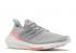 Adidas Womens Ultraboost 21 Grey Screaming Orange Two FY0397