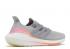 Adidas Womens Ultraboost 21 Grey Screaming Orange Two FY0397