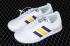 Adidas USA 84 Cloud White Blue Yellow Shoes FW2054