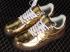 LV x Nike Air Force 1 07 Low Black Metallic Gold Brown IA9VGO