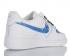 Nike Air Force 1'07 LV8 White Blue Mens Running Shoes 315155-116