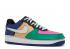 Nike Air Force 1 Black Multicolor Barely Fuchsia Grey Chalk Orange Lethal DB2576-001