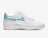 Nike Womens Air Force 1 LXX White Pink Rise Bleached Aqua DC1164-101